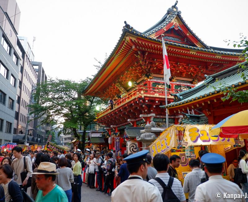 Kanda Matsuri, Festival near Zuishin-mon gate at Kanda Myojin shrine