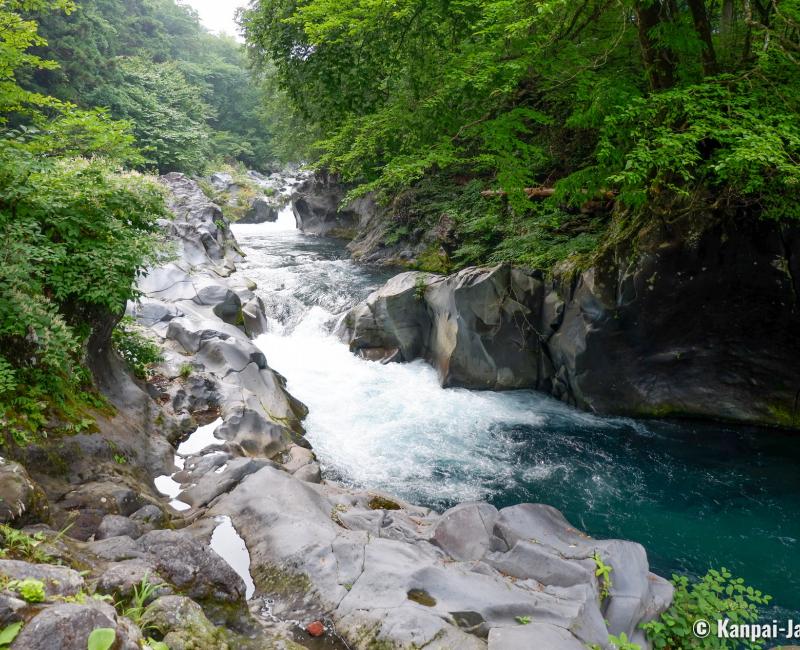 Kanmangafuchi Abyss (Nikko), Kanman Gorge and Daiya River