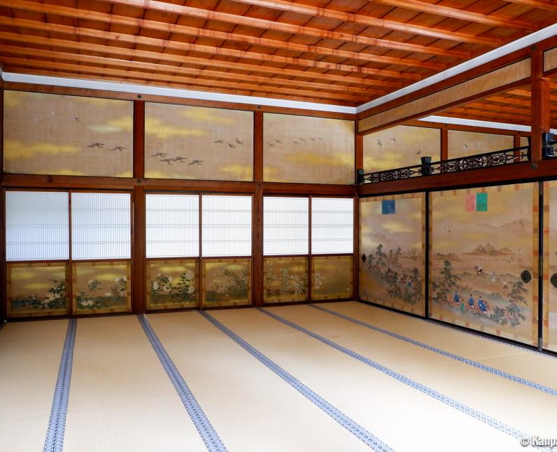Ninna-ji (Kyoto), Tatami room and painted fusuma sliding doors