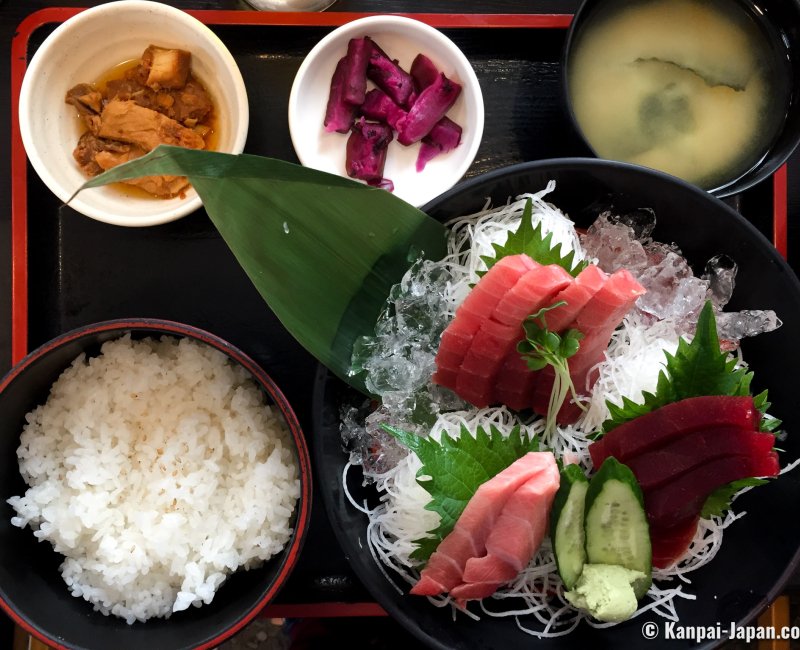 Restaurant Maguro Shokudo Shichibeimaru (Miura), Tuna sashimi set Restaurant Maguro Shokudo Shichibeimaru (Miura), Tuna sashimi set