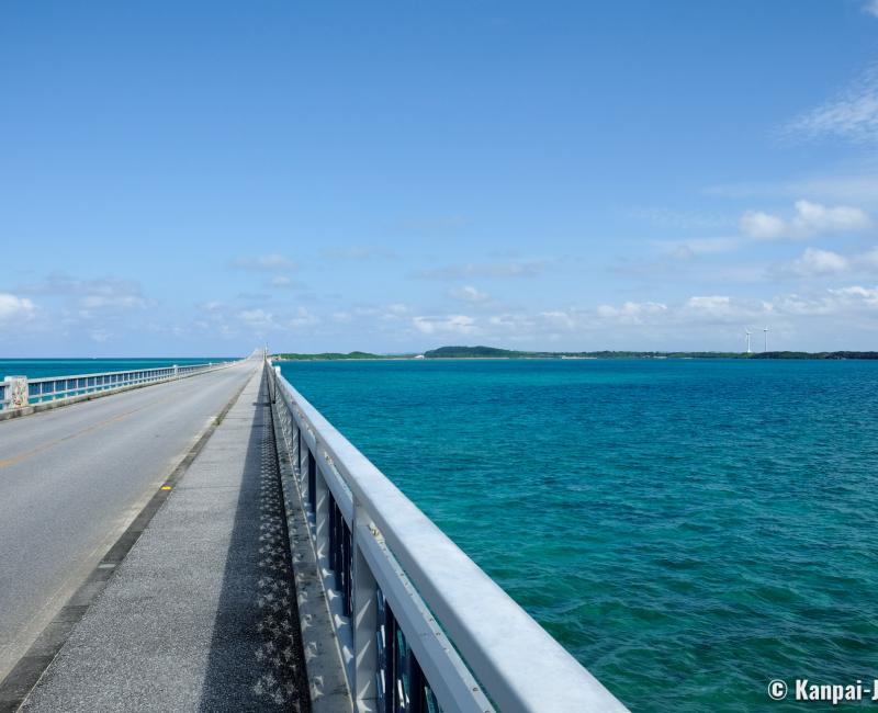 Miyakojima (Okinawa), Ikema Bridge in the north-west of the island Miyakojima (Okinawa), Ikema Bridge in the north-west of the island