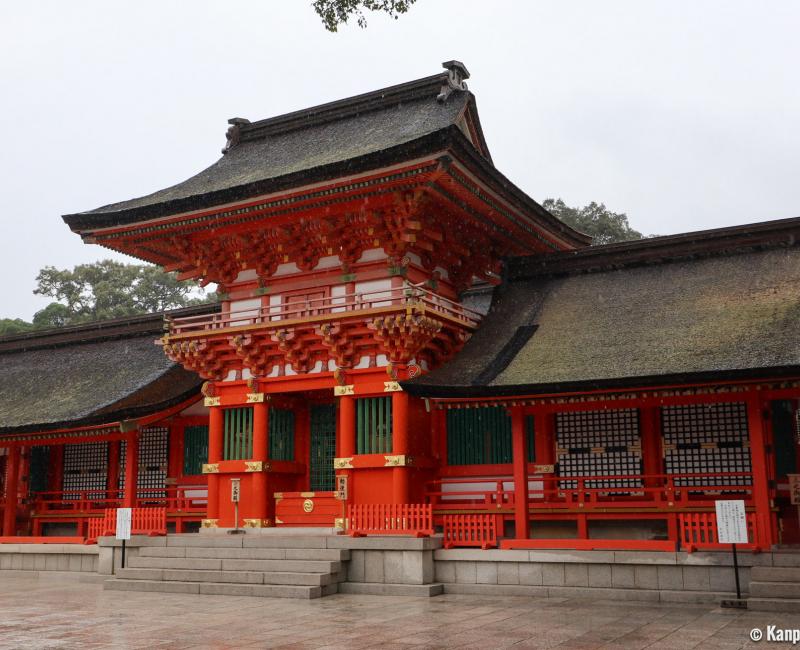 Usa-jingu in Kyushu, Main hall of the upper shrine Usa-jingu in Kyushu, Main hall of the upper shrine