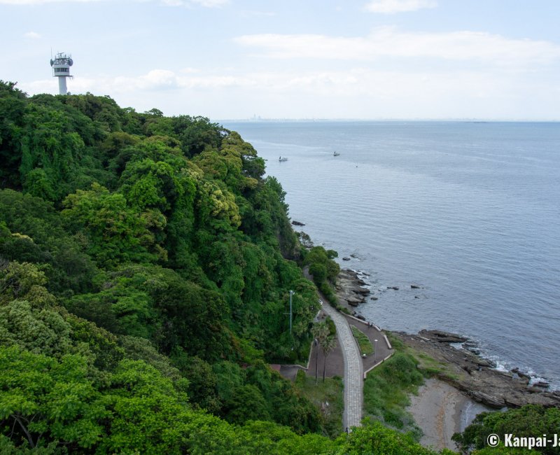 Yokosuka, Elevated view on Tokyo Bay from Kannonzaki Park