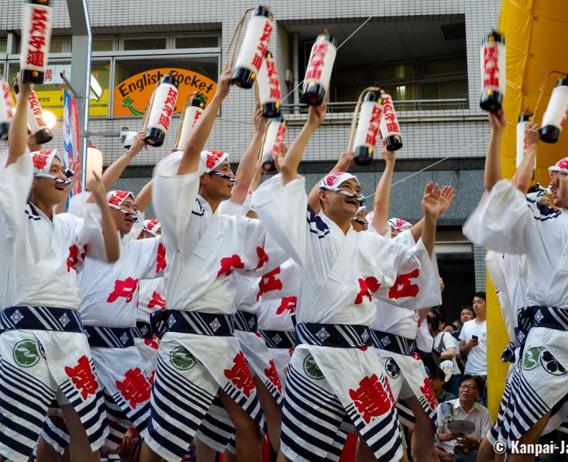 Koenji Awa-Odori (Tokyo), Parade of Ren dancers groups