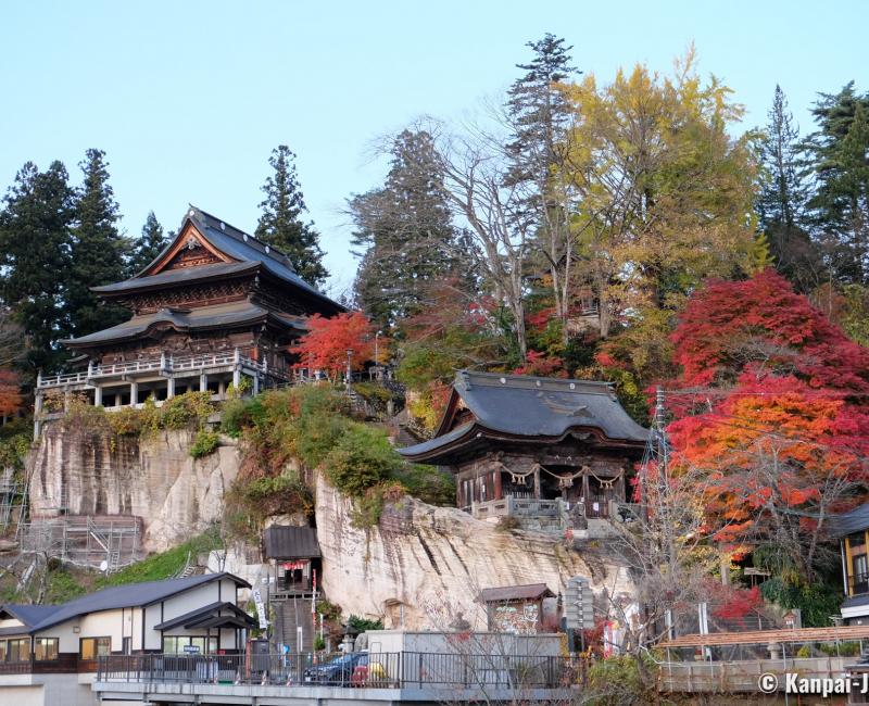 Oku Aizu (Yanaizu), View on Enzo-ji temple from the village Oku Aizu (Yanaizu), View on Enzo-ji temple from the village