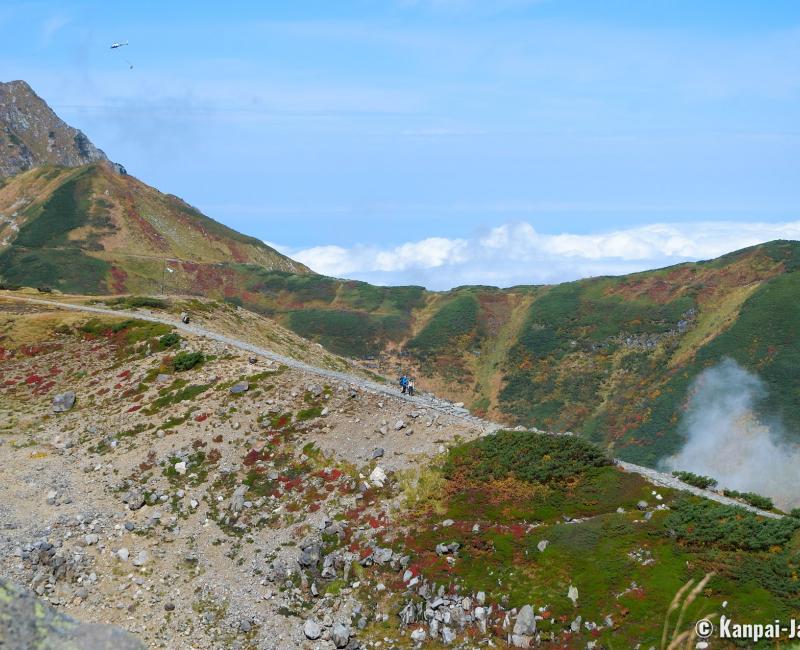Murodo, Hiking trail on the plateau and volcanic crater lakes Murodo, Hiking trail on the plateau and volcanic crater lakes