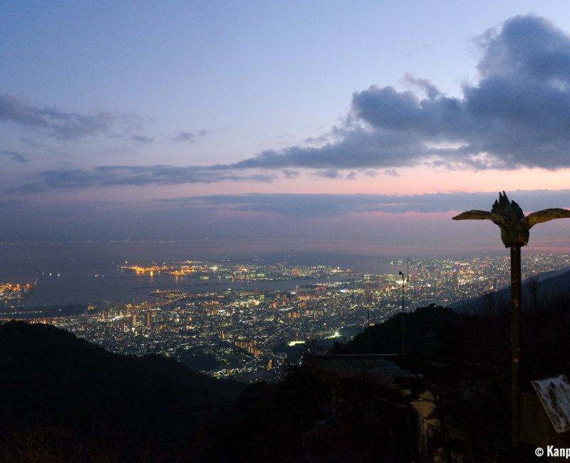 Mount Rokko (Hyogo), Night panorama on Osaka Bay and Kobe port Mount Rokko (Hyogo), Night panorama on Osaka Bay and Kobe port