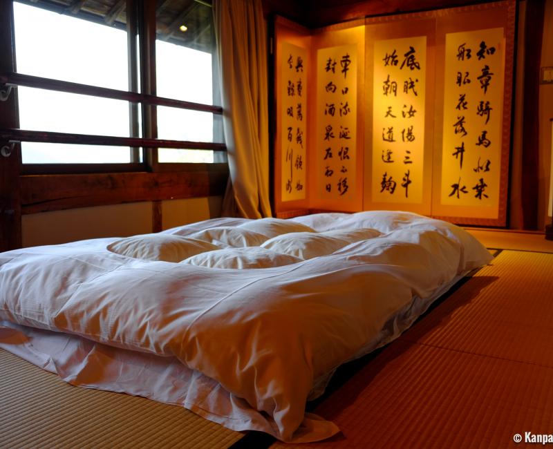 Alex Kerr's Country Houses (Shikoku), Futon bedding unfolded for the night 2 Alex Kerr's Country Houses (Shikoku), Futon bedding unfolded for the night 2