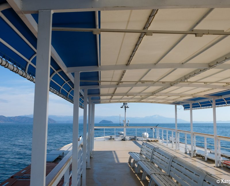 Chikubushima (Lake Biwa, Shiga), View on the lake from a boat