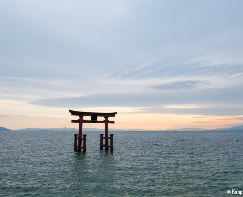 Shirahige-jinja (Takashima, Shiga), Floating torii gate on Lake Biwa