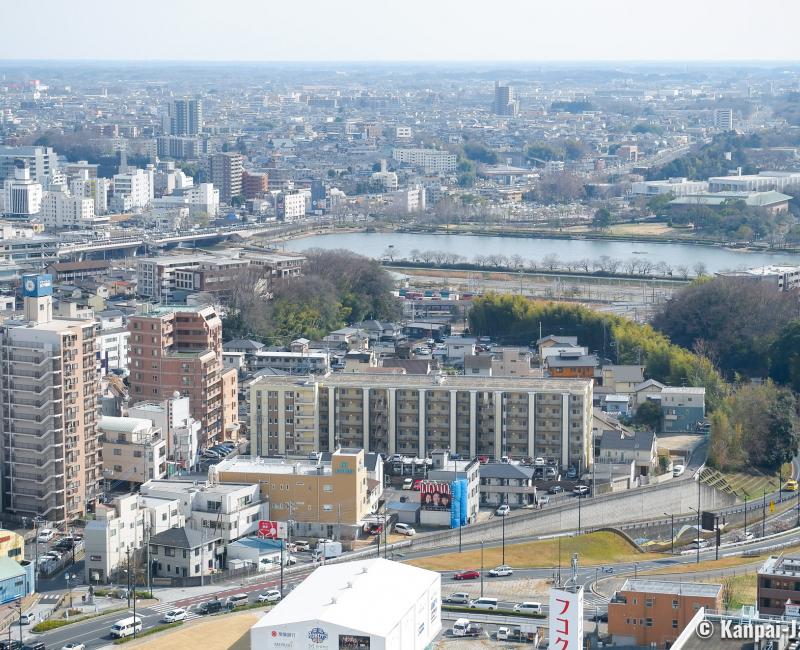 Art Tower Mito, View on the city from the observatory 2 Art Tower Mito, View on the city from the observatory 2
