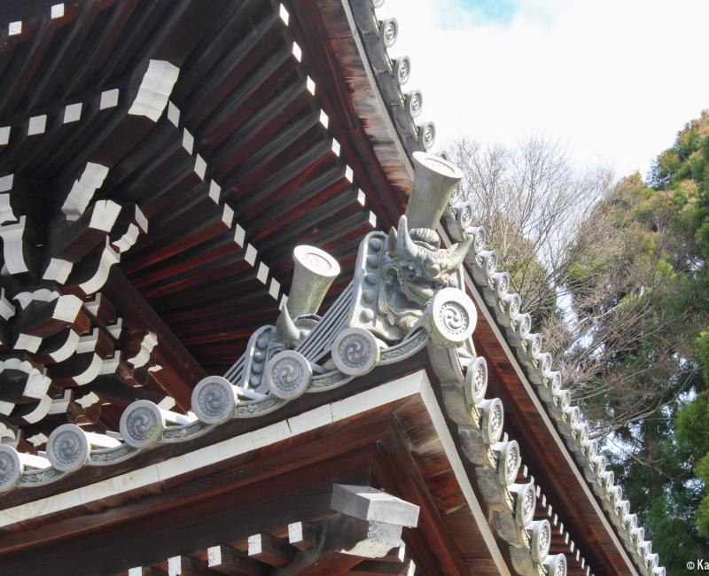 Chion-in temple in Kyoto, Details of the architectural ornamentation Chion-in temple in Kyoto, Details of the architectural ornamentation