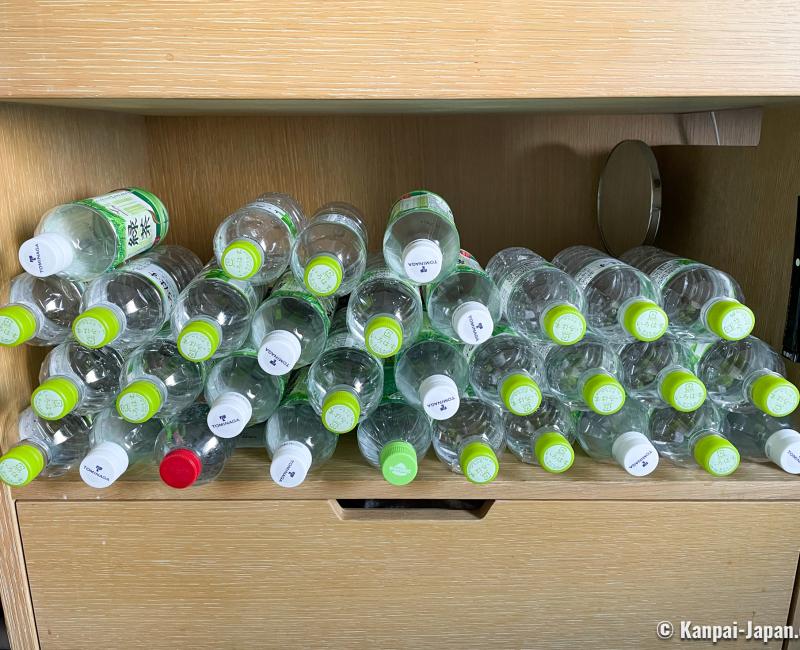 Quarantine in Japan during the Coronavirus pandemic, Our stock of empty water bottles