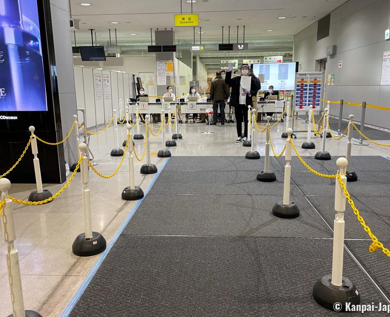 Quarantine in Japan during the Coronavirus pandemic, Controls and rules at arrival in KIX airport 3