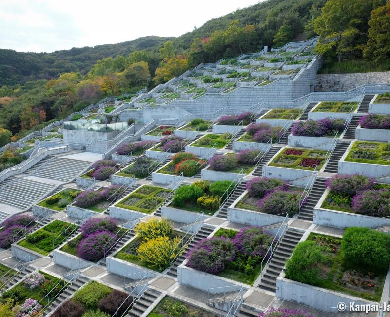 Awaji, The 100-step garden (Hyakudan-en) in Awaji Yumebutai Memorial Awaji, The 100-step garden (Hyakudan-en) in Awaji Yumebutai Memorial
