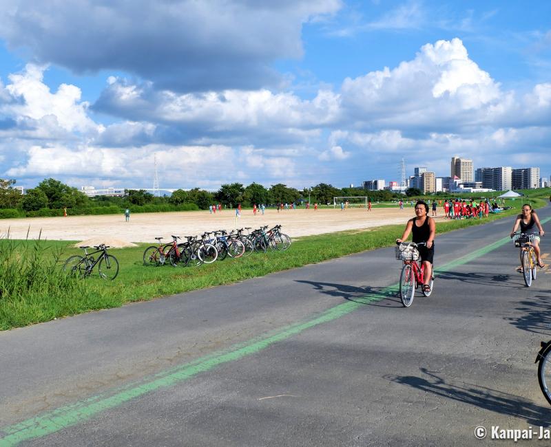 Arakawa Dote Banks (Tokyo), Cycling lane 2