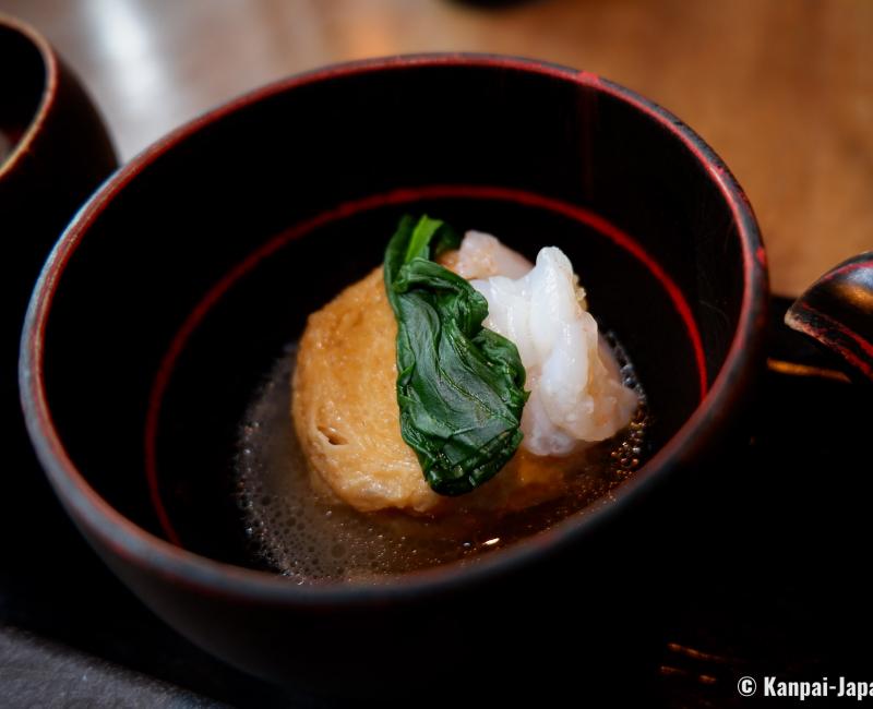 Restaurant Nikko Yubamaki Zen, A bowl of yuba (tofu skin) Restaurant Nikko Yubamaki Zen, A bowl of yuba (tofu skin)
