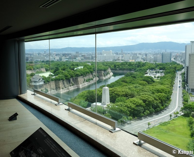 Osaka Museum of History, Indoor panoramic view on Osaka Castle Park Osaka Museum of History, Indoor panoramic view on Osaka Castle Park