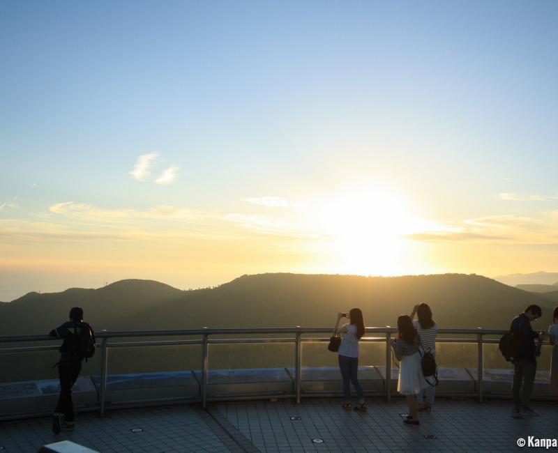 Mount Inasa, Sunset viewed from the observatory