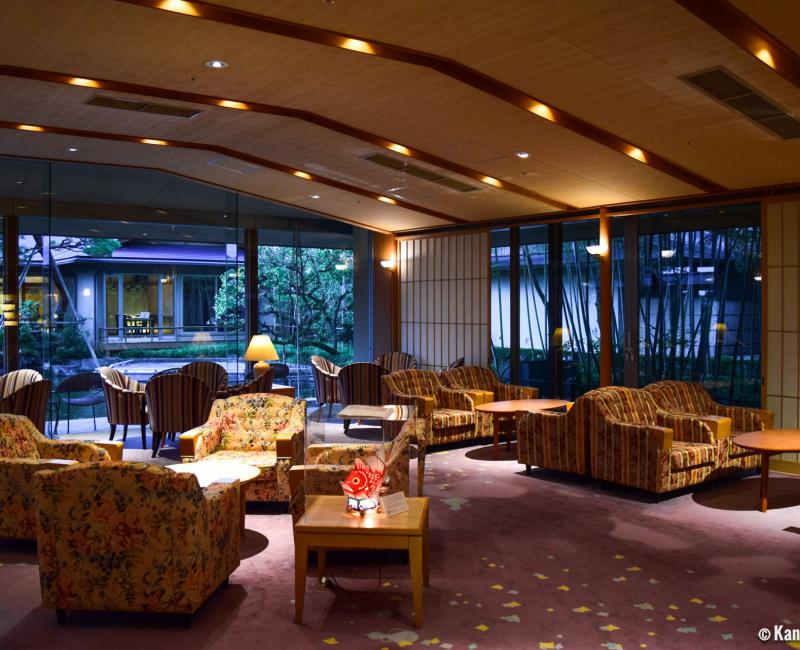 Yumotoya Onsen Ryokan in Niigata, Lounge with a view on the garden Yumotoya Onsen Ryokan in Niigata, Lounge with a view on the garden
