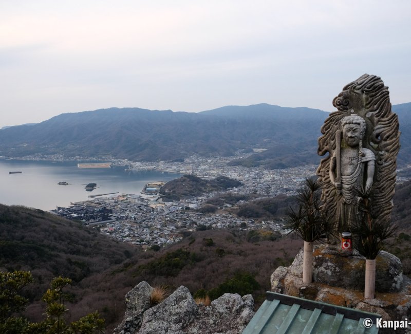 Shodoshima (Shikoku), Panoramic view from the Fudo Myoo statue at Goishizan temple (Shodoshima pilgrimage) Shodoshima (Shikoku), Panoramic view from the Fudo Myoo statue at Goishizan temple (Shodoshima pilgrimage)