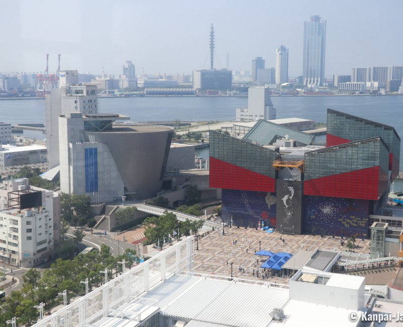 Tempozan (Osaka), View on Kaiyukan Aquarium and Osaka Culturarium from the Ferris Wheel Tempozan (Osaka), View on Kaiyukan Aquarium and Osaka Culturarium from the Ferris Wheel