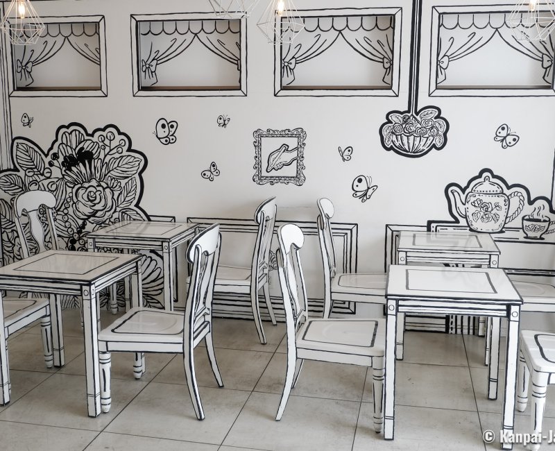 2D Cafe (Tokyo), Black and white comic-strip themed restaurant 4 2D Cafe (Tokyo), Black and white comic-strip themed restaurant 4