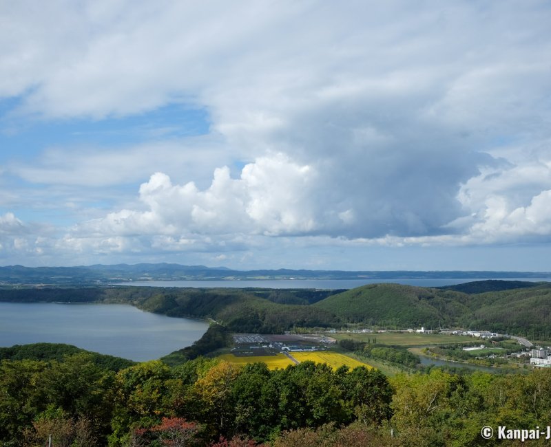 Abashiri (Hokkaido), View on Lake Notoro from Mount Tento Observatory