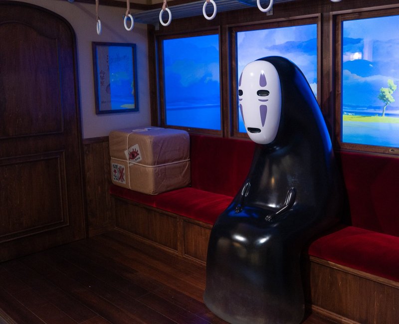 Ghibli Park, Train scene with No-Face (Spirited Away)