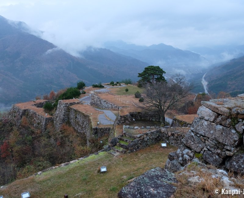 Takeda Castle Ruins, View on the fortification walls 2 Takeda Castle Ruins, View on the fortification walls 2