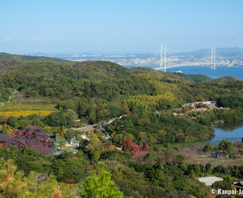 Grand Chariot Hokutoshichisei 135° Hotel (Awaji), Panorama on Nijingen no Mori Park and Akashi Strait Bridge 2 Grand Chariot Hokutoshichisei 135° Hotel (Awaji), Panorama on Nijingen no Mori Park and Akashi Strait Bridge 2