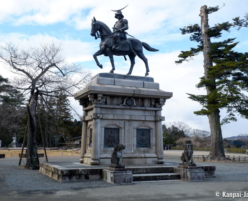 Sendai Castle, Equestrian statue of Date Masamune