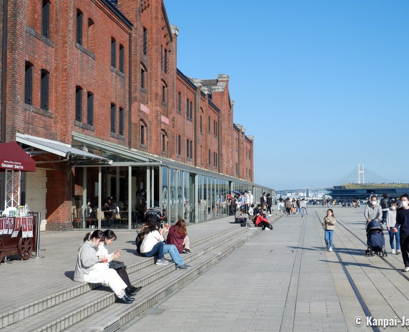 Akarenga Soko Warehouse (Yokohama), Esplanade between the 2 buildings