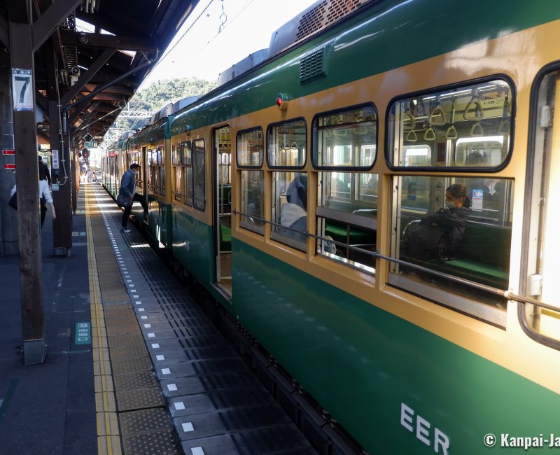 Kamakura, Enoden train serving the Shonan coast Kamakura, Enoden train serving the Shonan coast