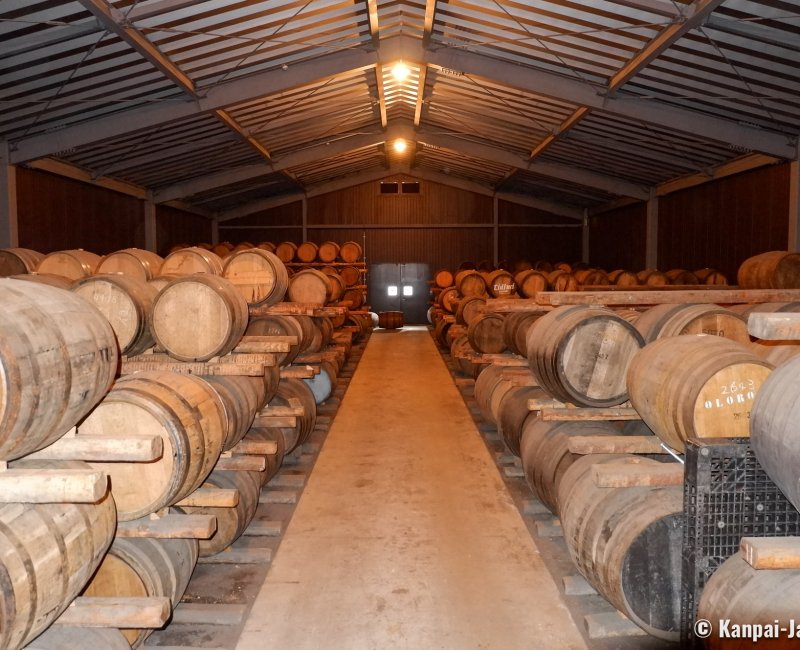 Venture Chichibu Distillery, Barrels of Ichiro's Malt whiskey in the maturation process