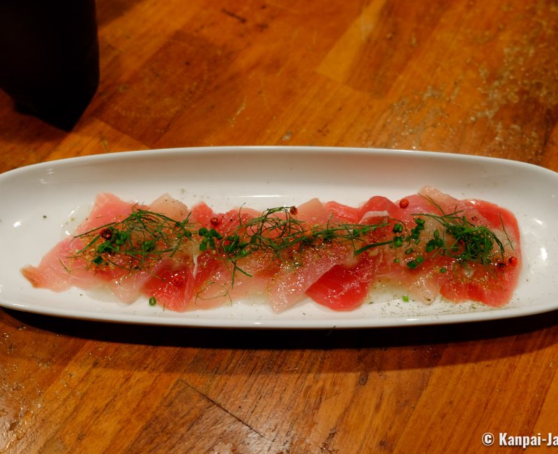 Mori no Kenja (Ishigaki), Coastal fish carpaccio Mori no Kenja (Ishigaki), Coastal fish carpaccio