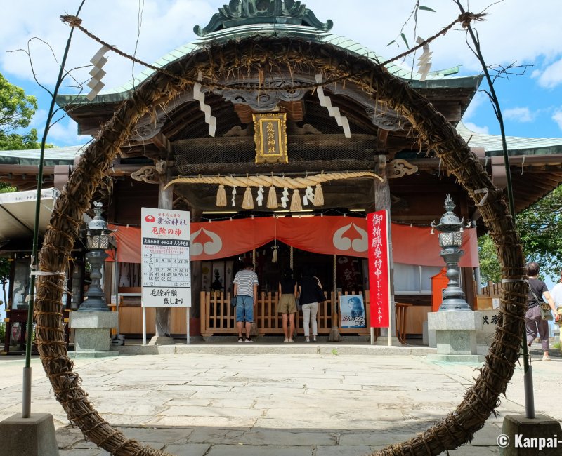 Washio Atago-jinja (Fukuoka), Chinowa ring set for Obon in mid-August
