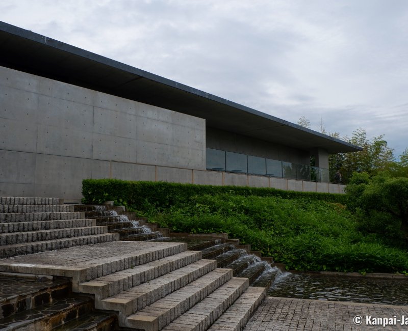Shikoku Mura (Takamatsu), Shikoku Mura Gallery viewed from the aquatic garden Shikoku Mura (Takamatsu), Shikoku Mura Gallery viewed from the aquatic garden