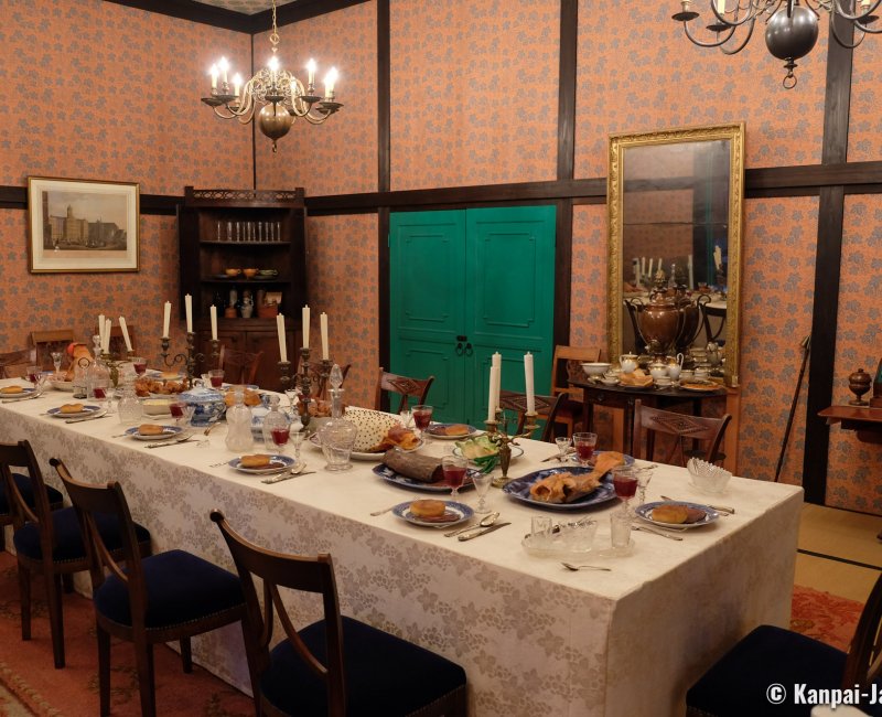 Dejima (Nagasaki), Banquet room in the Chief Factor's Residence (Dutch Captain) Dejima (Nagasaki), Banquet room in the Chief Factor's Residence (Dutch Captain)