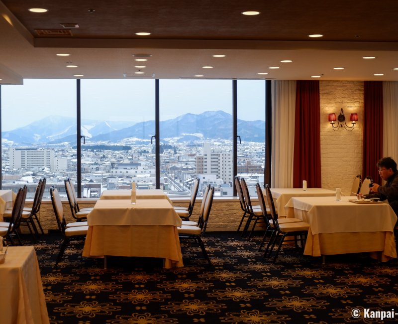 Hirosaki (Aomori), Panoramic view on the city from the Hirosaki Park Hotel Hirosaki (Aomori), Panoramic view on the city from the Hirosaki Park Hotel