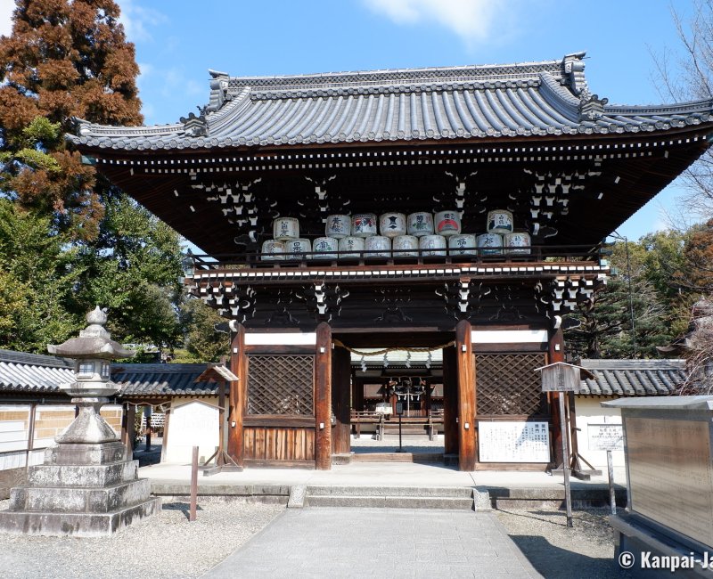 Umenomiya Taisha (Kyoto), Romon gate at the entrance of the shrine Umenomiya Taisha (Kyoto), Romon gate at the entrance of the shrine