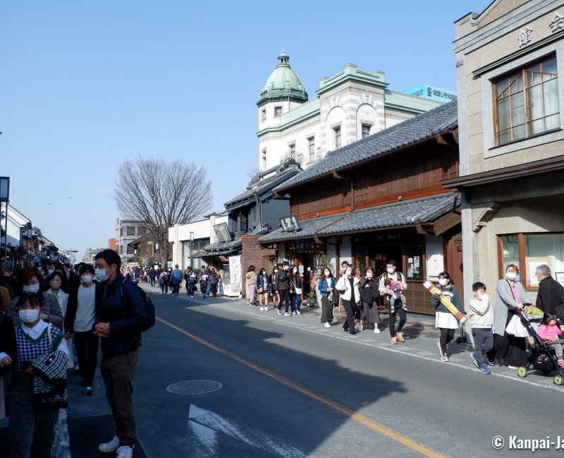 Kawagoe, Domestic tourism during sakura blossom season (March 2022)