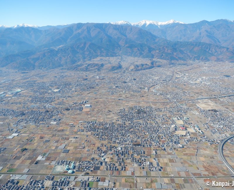 Mount Fuji Helicopter Tour, Aerial view on Yamanashi prefecture's cities and mountains 2 Mount Fuji Helicopter Tour, Aerial view on Yamanashi prefecture's cities and mountains 2