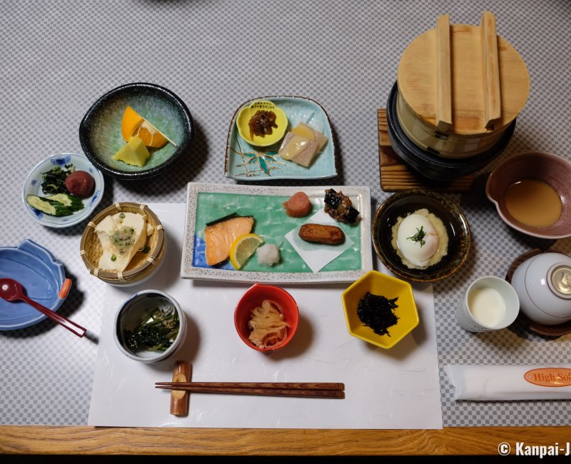Yamabiko Ryokan (Kurokawa Onsen), Traditional Japanese breakfast