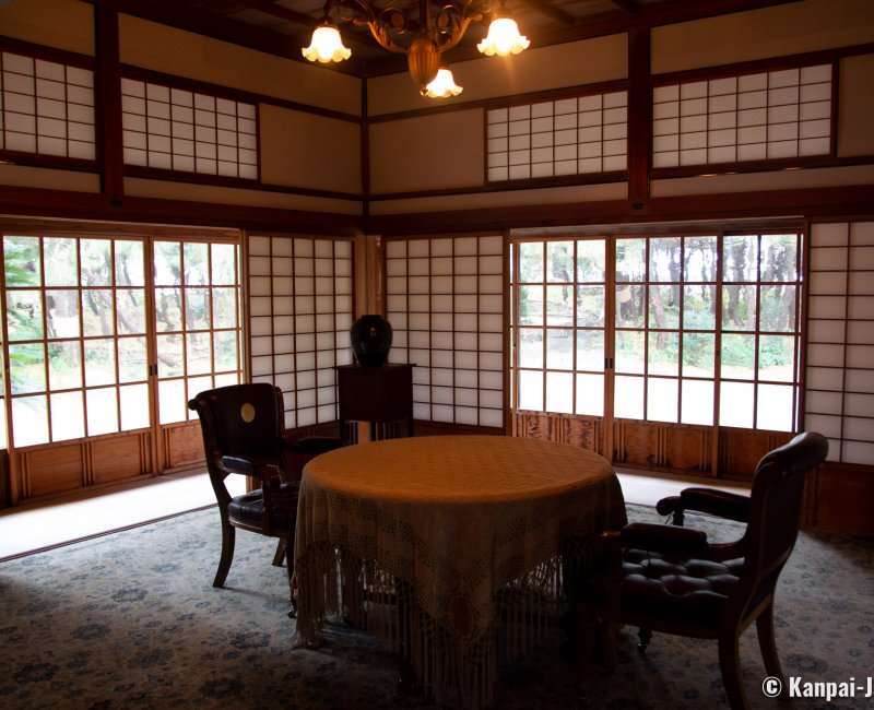 Goyotei Imperial Villa (Numazu), Interior design with Western-style influences Goyotei Imperial Villa (Numazu), Interior design with Western-style influences