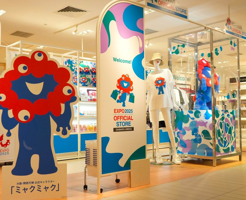 Expo 2025 Osaka official store and mascot Myaku-myaku