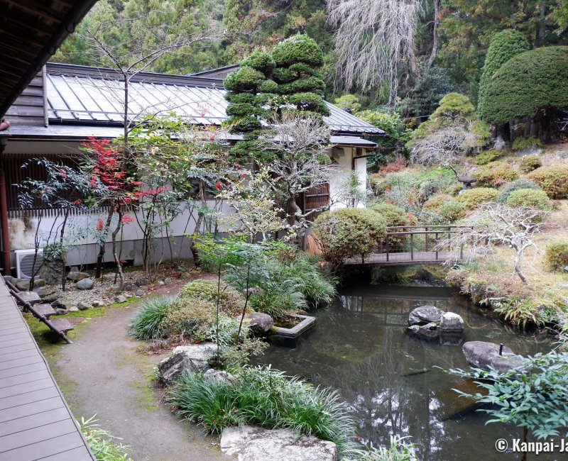 Kakurinbo (Minobu, Mount Fuji), View on the garden of the Buddhist inn Kakurinbo (Minobu, Mount Fuji), View on the garden of the Buddhist inn
