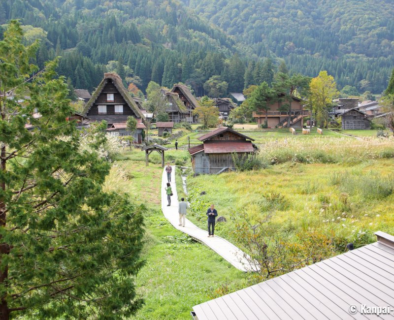 Wada House (Shirakawa-go), Panoramic view on Ogimachi village Wada House (Shirakawa-go), Panoramic view on Ogimachi village