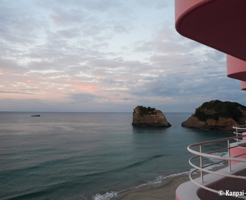 Tanegashima (Kyushu), View on the seaside from Iwasaki Hotel in the south of the island Tanegashima (Kyushu), View on the seaside from Iwasaki Hotel in the south of the island