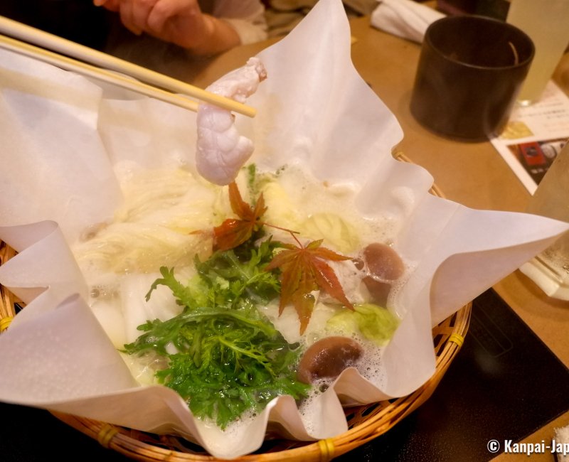 Guenpin Kagurazaka (Tokyo), Fugu nabe hotpot